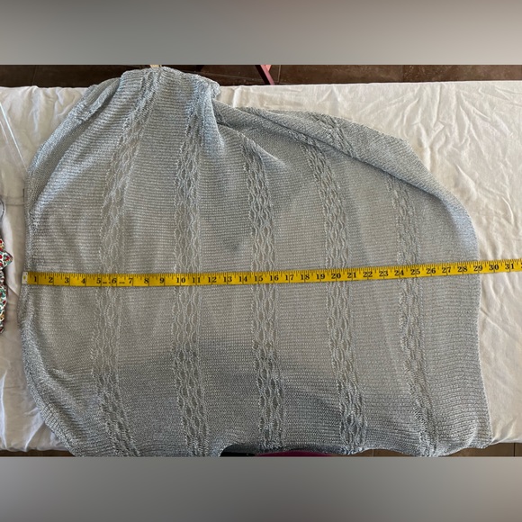 Chico’s NWT Silver Glitz Cardigan Sweater Size L - Picture 9 of 10